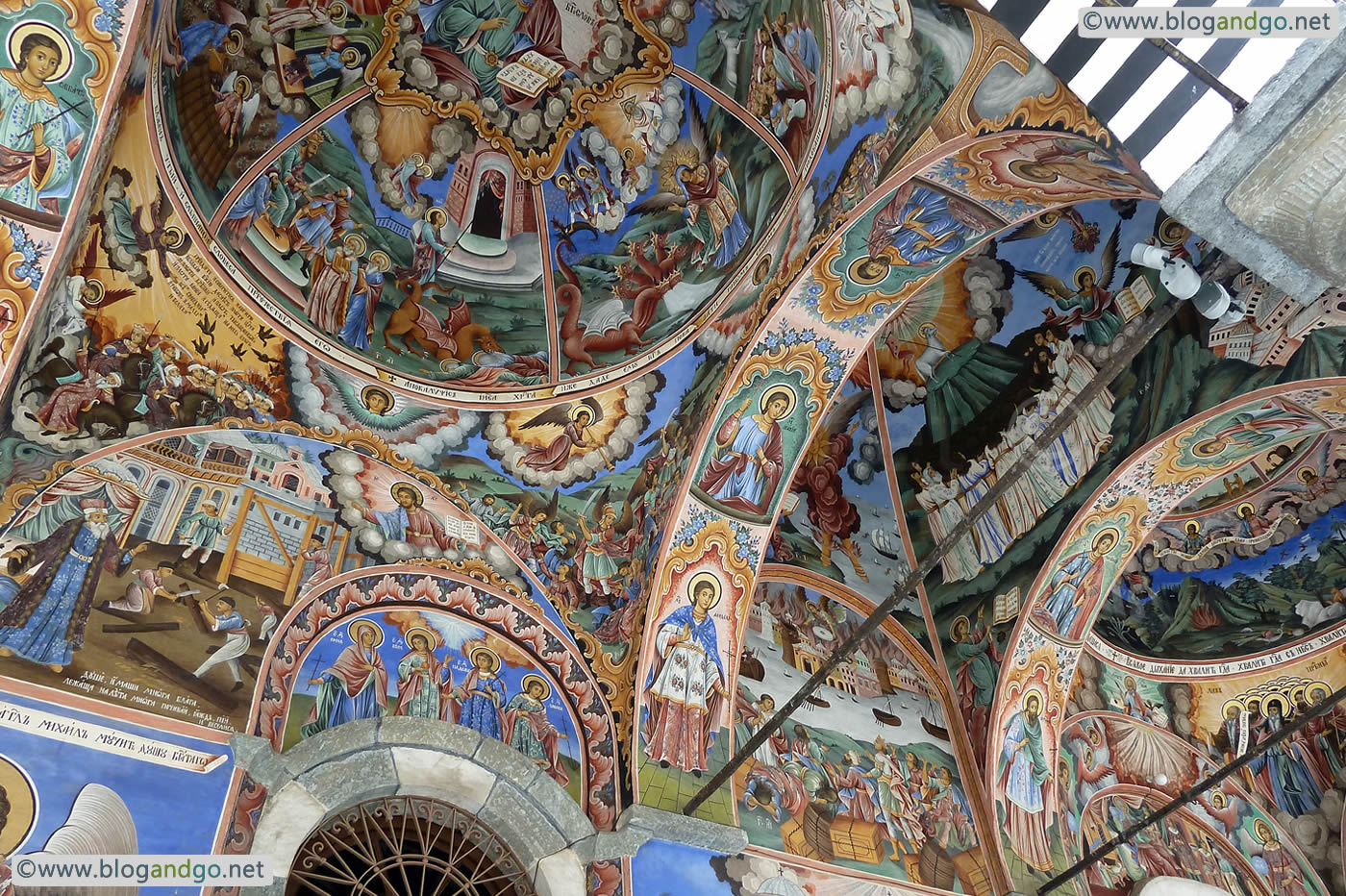Rila - Beautiful frescos in the Rila Monastery